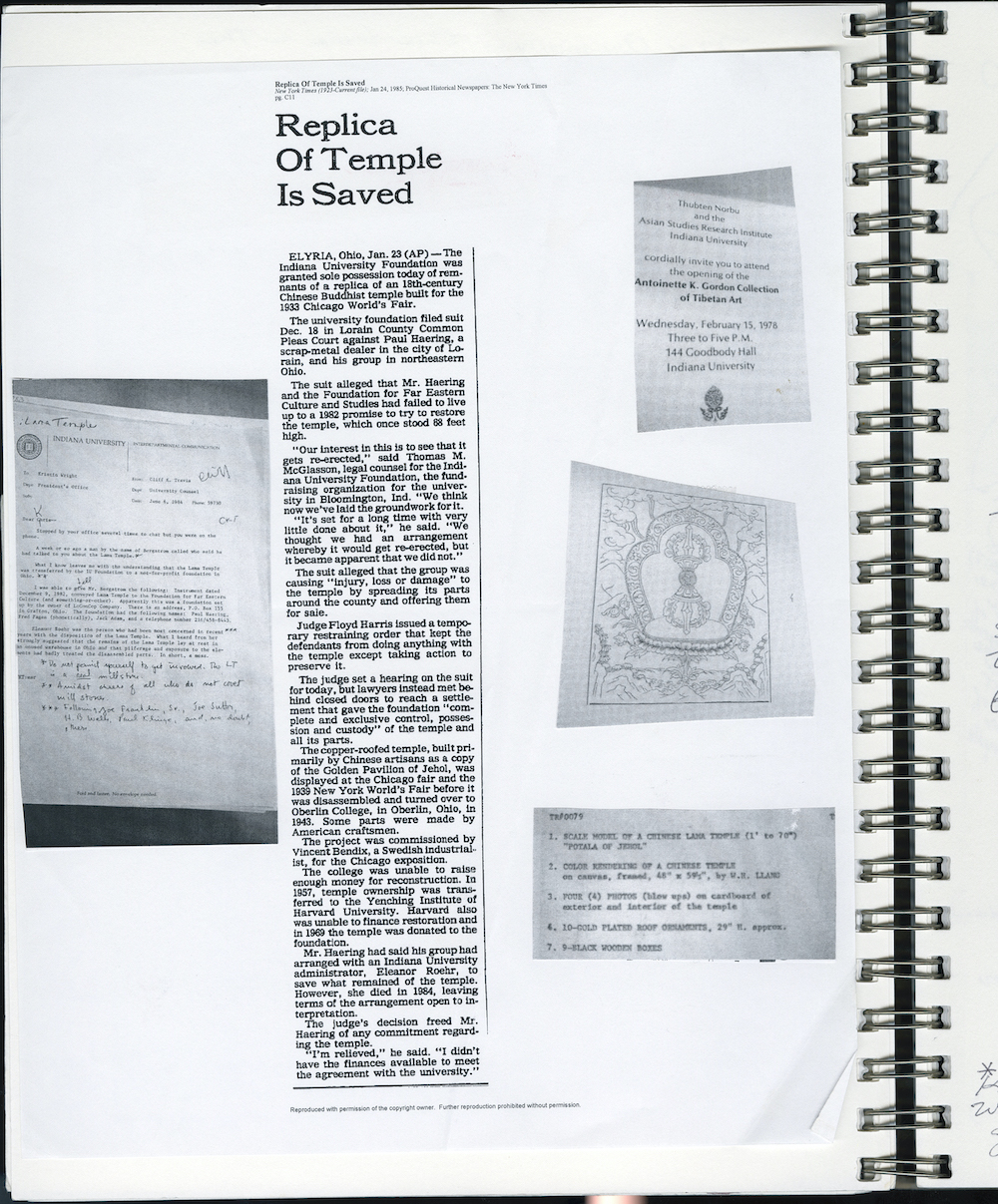 Bendix Lama Temple Scrapbook Selections